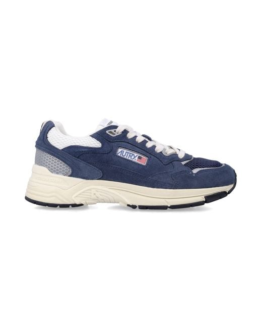 Autry Blue Hyperway Mesh & Suede Sneakers for men