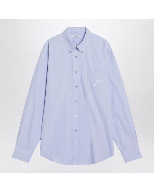 Givenchy Blue Button-Down Shirt for men