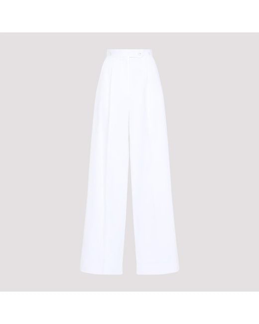 Givenchy White Wide Trousers