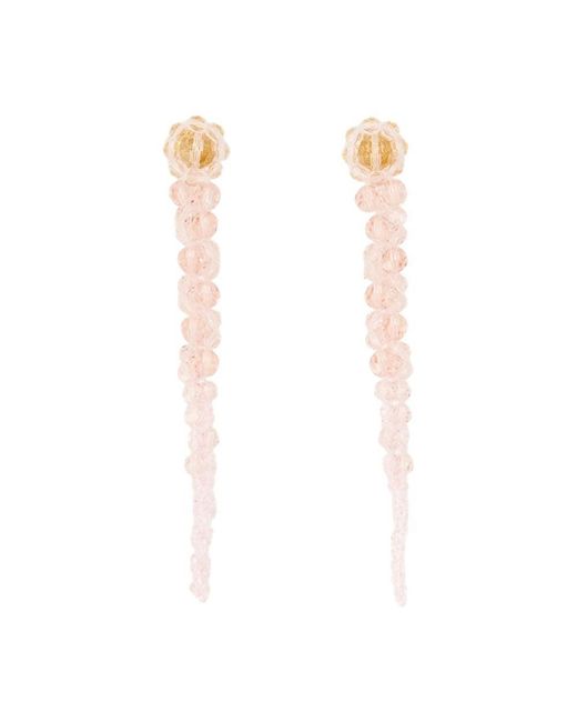 Simone Rocha White Drip Earrings