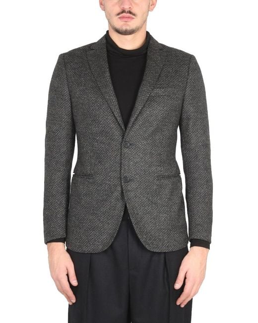 Tonello Gray Single Breasted Jacket
