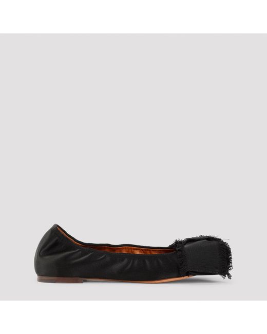 Lanvin Black Bow Ballerinas