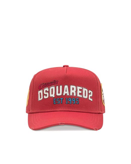 DSquared² Red Caps for men