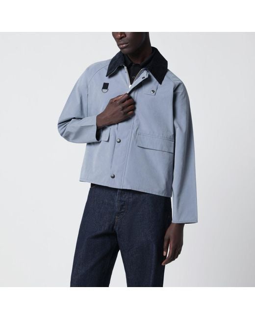 Barbour Blue Light Washed Spey Jacket for men