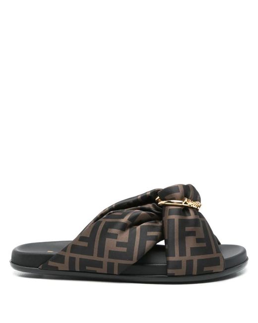 Fendi Black Feel Slide