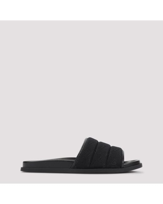 Gucci Black Flat Sandals for men