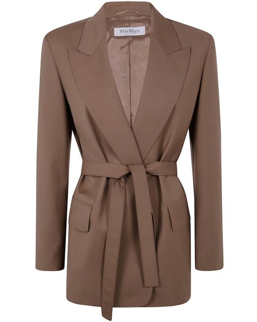 Max Mara Brown Belted "Talento" Jacket