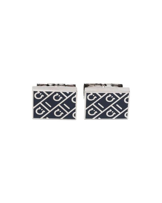Ferragamo Black Cufflinks & Tie Clips for men