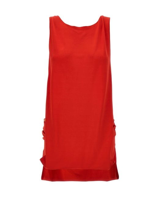 Marni Red Dress With Side Slits