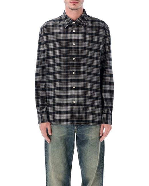Men's Blue Checked Studio Shirt