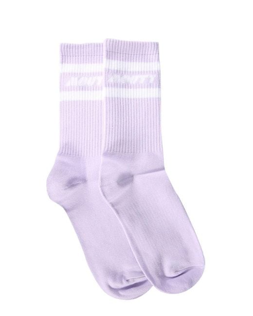Men's Purple Logo Socks