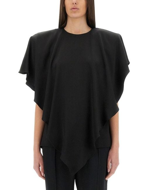 Stella McCartney Black Draped Top