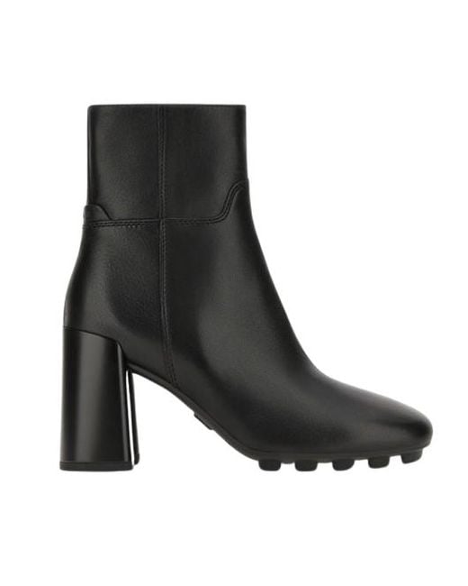 Hogan Black Calfskin Boots