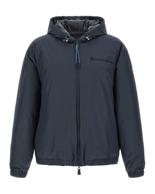 Moncler Blue 'Berguns' Reversible Jacket for men