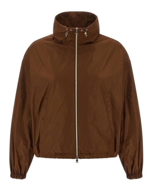 Women's Brown Parkas And Jackets