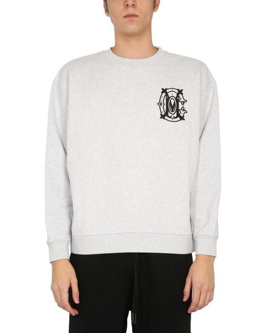 Marcelo Burlon White Monogram Sweatshirt for men