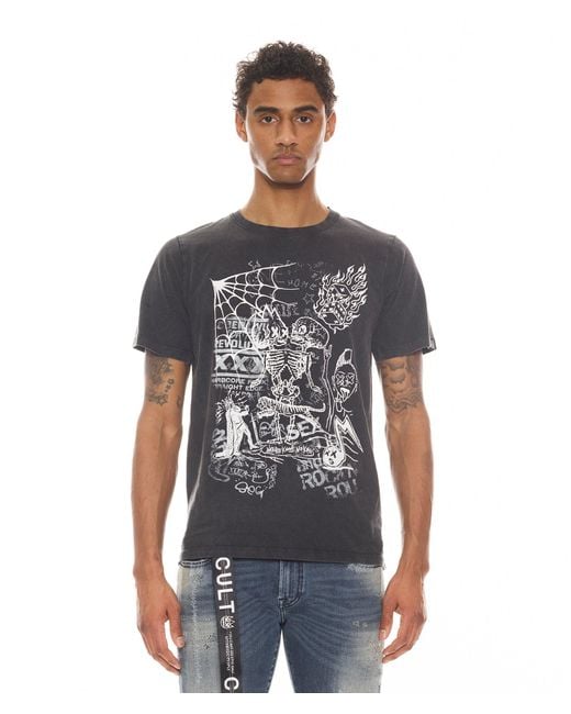 Cult Of Individuality Anarchy T-shirt in Gray for Men | Lyst