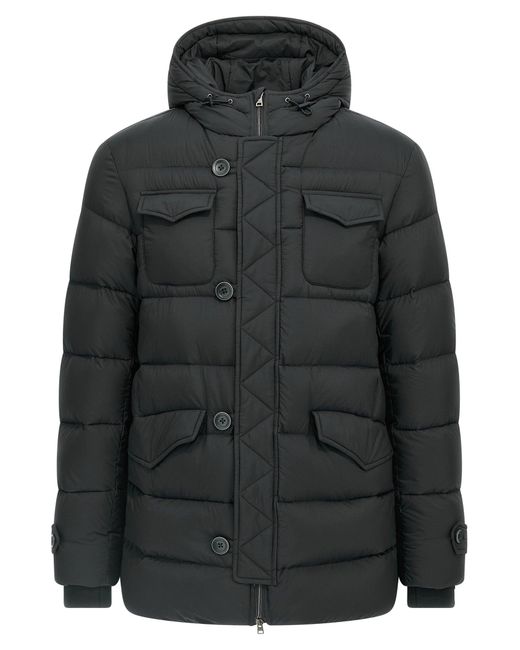 Herno Black 'L'Eskimo' Down Jacket for men