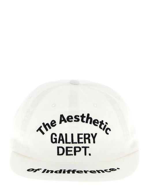 Men's White Aesthetic Of Indifference Cap