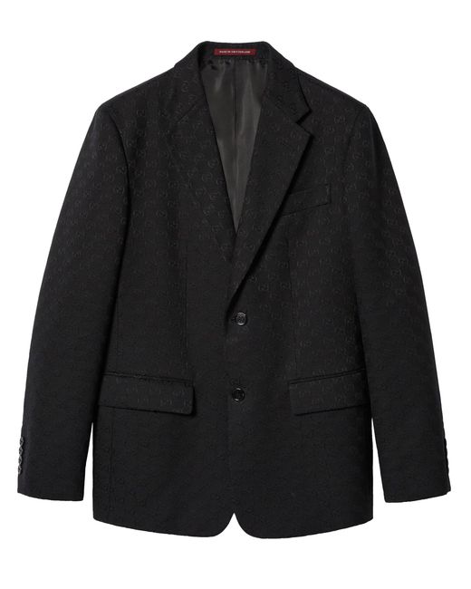 Gucci Black Gg Canvas Jacket for men