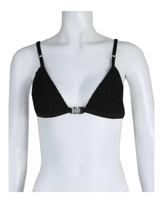 Givenchy Black 4G Monogram Triangle Bra