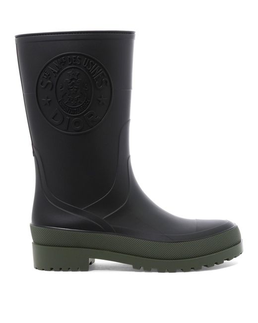 Women's Black Chic Union Rain Boots