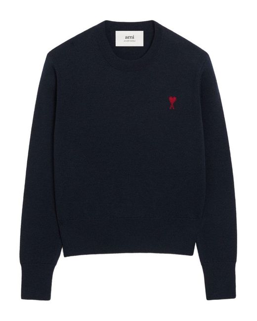 AMI Blue Sweaters And