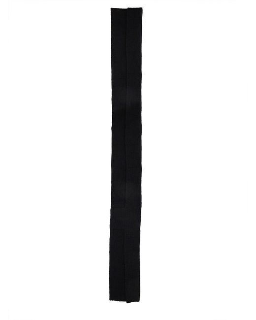 Dries Van Noten Black Wool Scarf