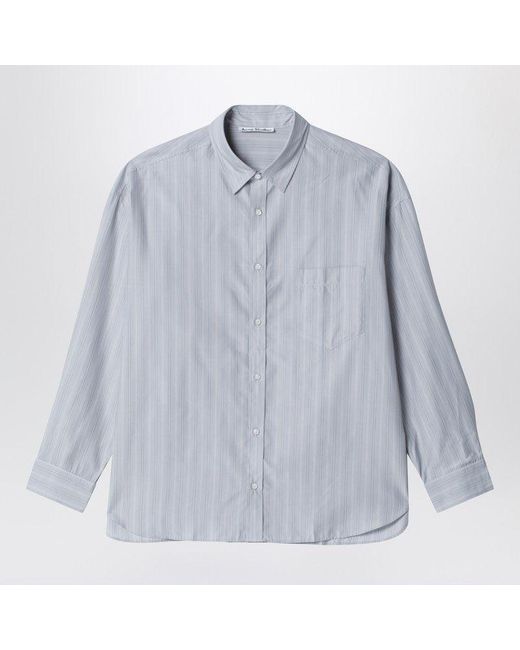 Acne Blue Striped Buttonup for men