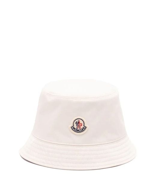 Moncler White Bucket Hat