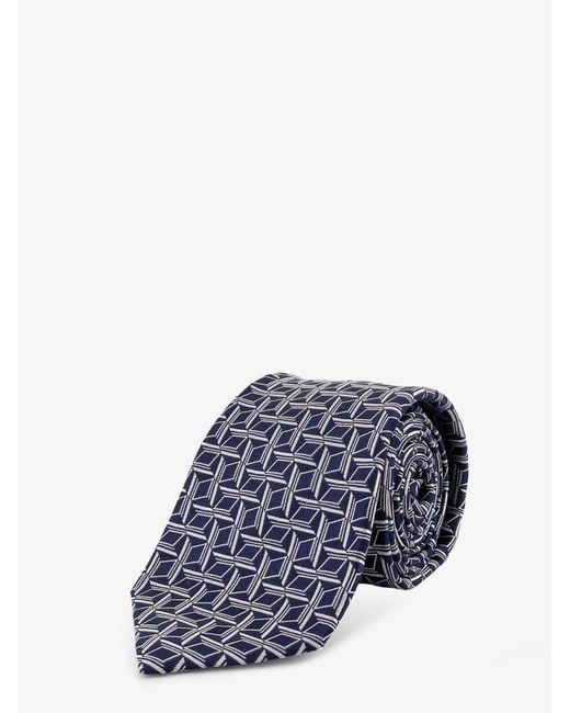 Kiton Blue Tie Silk for men