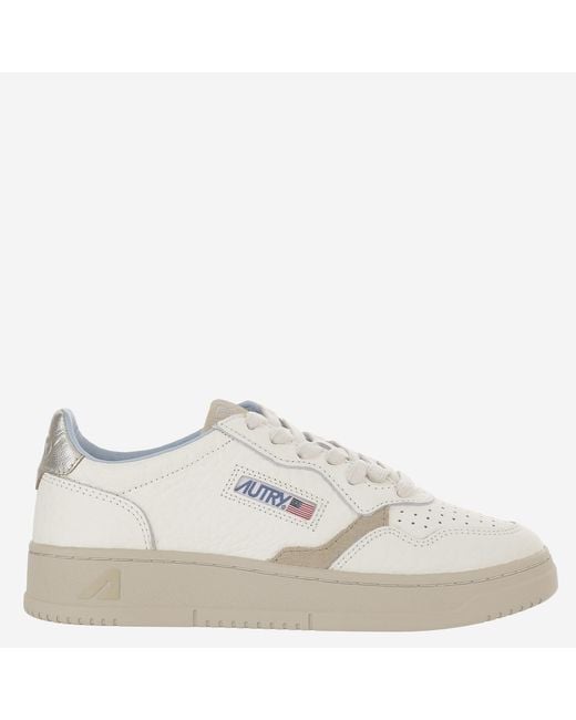 Autry White Lace Up Sneakers