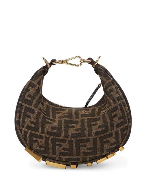 Women's Brown Mini Tote Bag Graphy