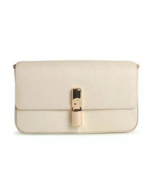 Furla Black Iride" Ares Leather Small Crossbody Bag