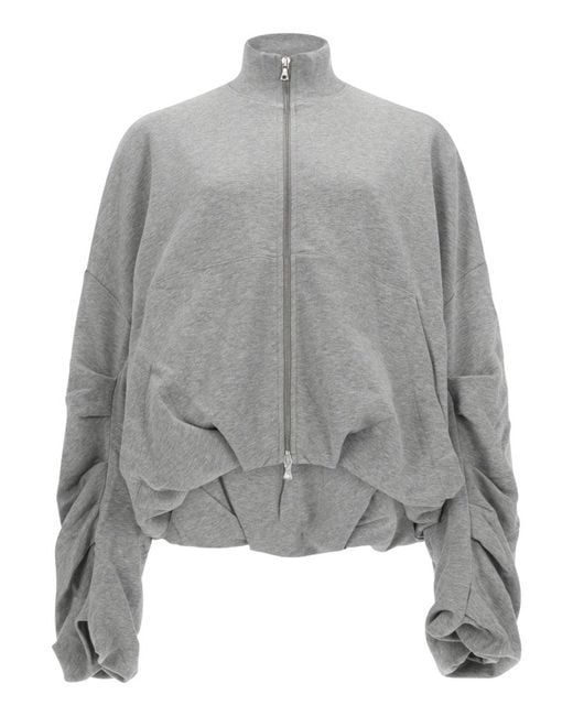 Dries Van Noten Gray Oversized Spring Jacket