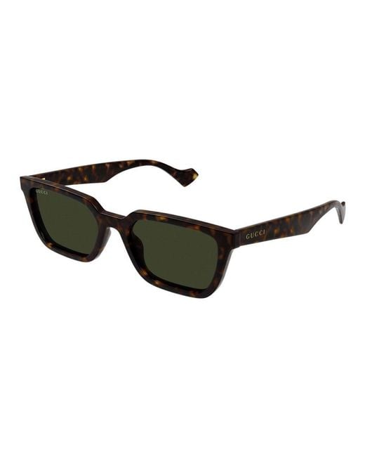 Gucci Black Gg1539S Linea Lettering Sunglasses for men