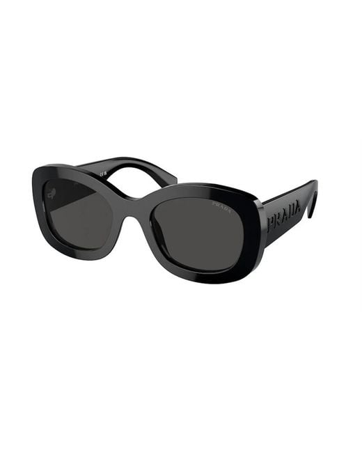Prada Black Stylish Acetate Sunglasses For