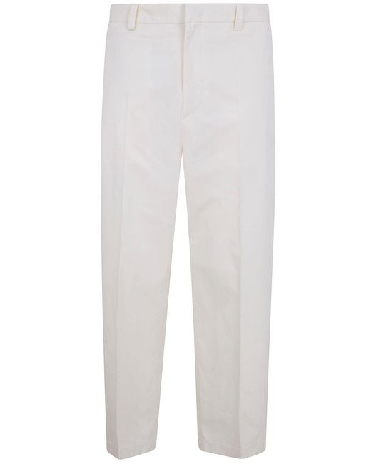 Jil Sander White Classic Trouser for men