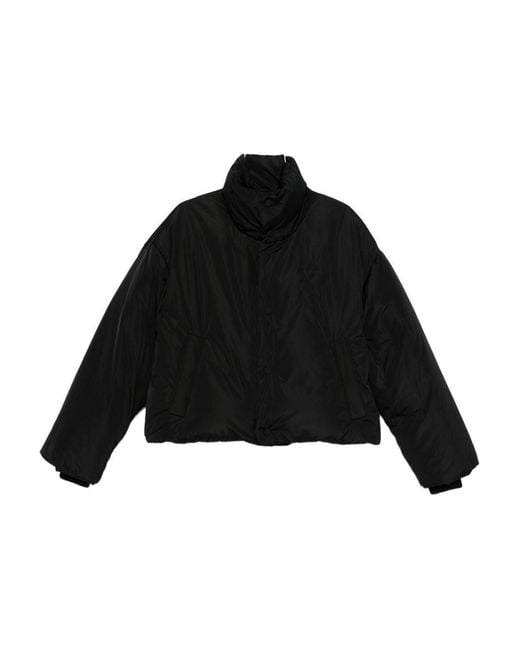 AMI Black Taffetas Ami De Coeur Down Jacket