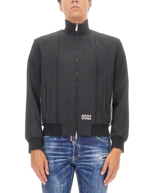 DSquared² Gray Bomber Jacket for men