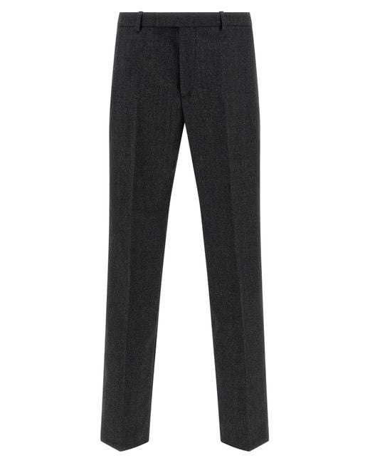 Gucci Black Mouliné Pants for men