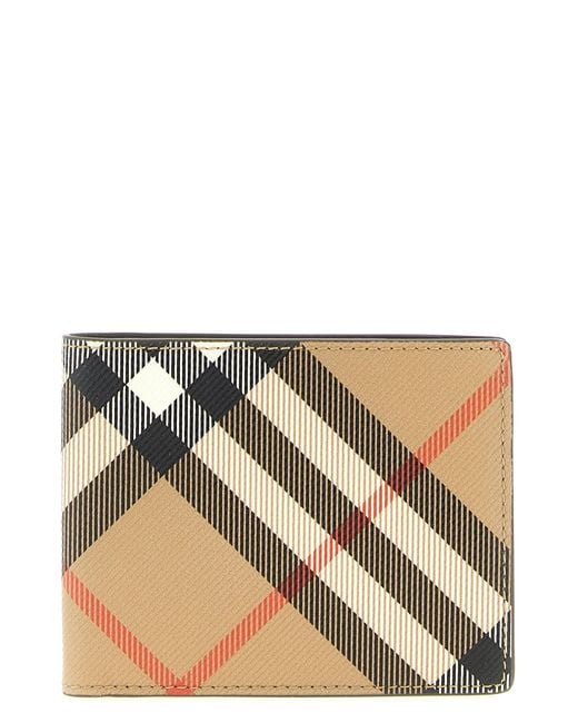 Burberry Brown Check Wallet for men