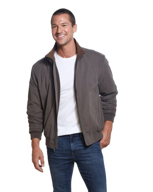 mens lined bomber jacket