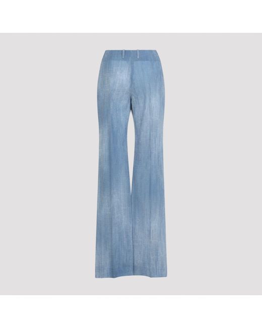 Ermanno Scervino Blue Polyester Pants