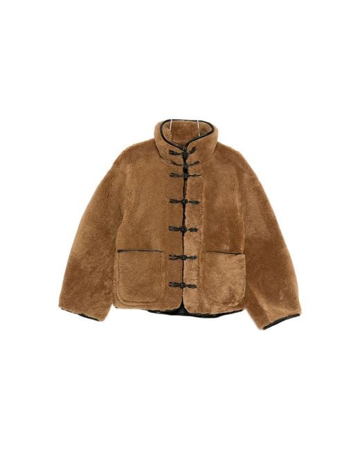 Rohe Brown Toggle Fastening Outerwear