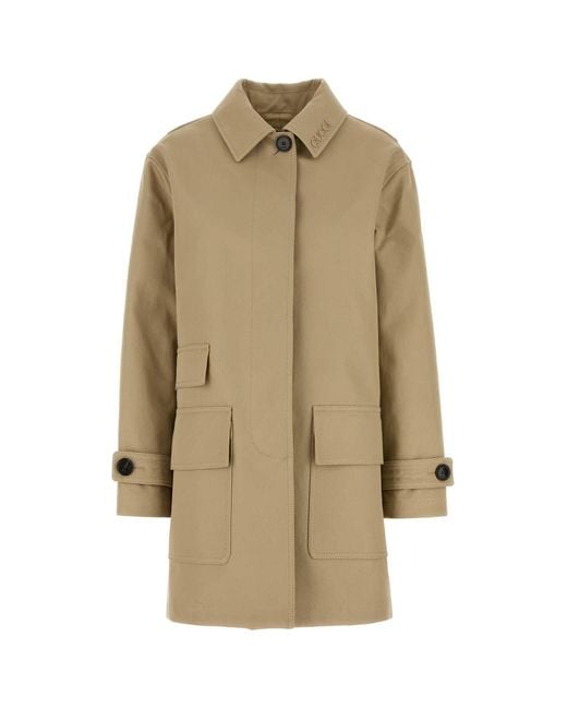 Gucci Natural Drill Overcoat