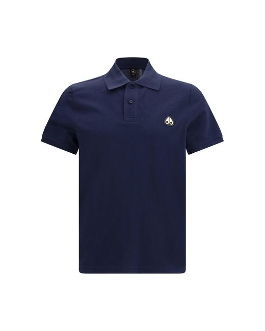 Moose Knuckles Blue Everett Polo for men