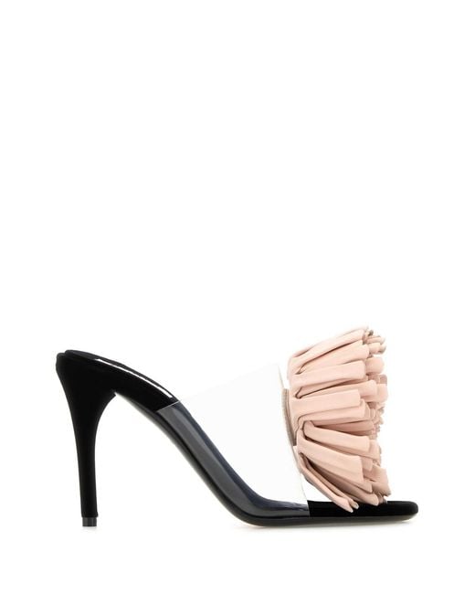 Alaïa Natural Pvc Mules