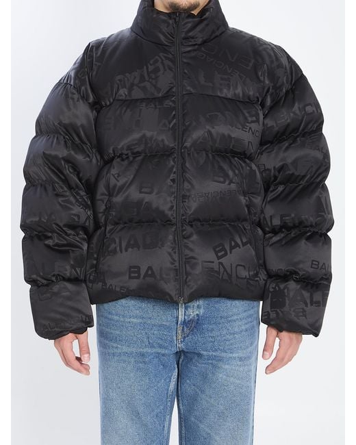 Balenciaga Black Bb Garde-Robe Puffer Jacket for men