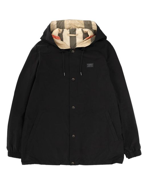 Burberry Black Reversible "Check" Jacket